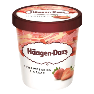 HÄAGEN DAZS STRAWBERRIES & CREAM  400g