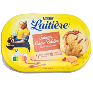 LA LAITIERE SAVEUR CREME BRULEE CARAMEL 490g