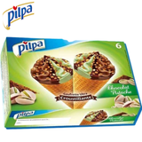 GAUFRETTE PILPA CHOCOLAT PISTACHE BOITE X6 432g