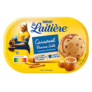 LA LAITIERE CARAMELS CROQUANTS BEURRE SALE  490g