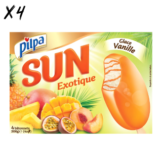 PILPA SUN VANILLE EXOTIQUE - X4 BÂTONNETS 312g