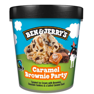 BEN & JERRY'S CARAMEL BROWNIE PARTY 405g