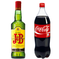 J&B BLENDED SCOTCH WHISKY 0,70L  & COCA 1L5