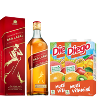 RED LABEL 0,70L & (2) DEUX DIEGO MULTIVITAMINE 1L