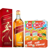 RED LABEL 0,70L & (2) DEUX DIEGO MULTIVITAMINE 1L
