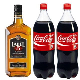 LABEL 5 0,70L & (2) DEUX COCA 1L5