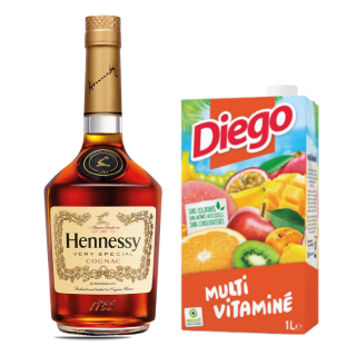 HENNESSY COGNAC VERY SPECIAL 0.70L & DIEGO MULTIVITAMINE 1L