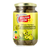 OLIVES VERTES DENOYAUTEES BOUTON D’OR 335g