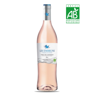 VIN BIO LES EMBRUNS VIN ROSE PAYS D'OC GRIS  0,75L